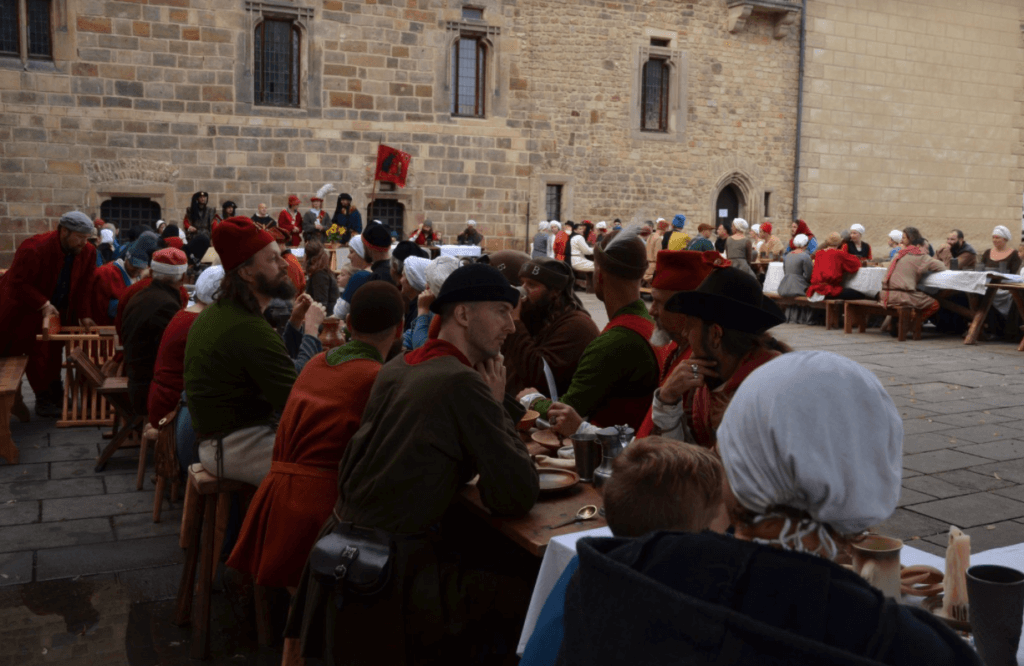 Hostina na akci Bitva Budyne 2019. poradane Praporcem fotila Blanka Tlusta